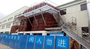 惠州环发RTO炉陶瓷纤维炉衬保温项目